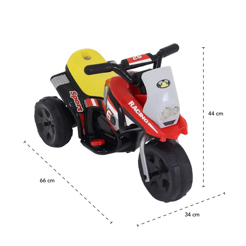Mini-Triciclo-Eletrico-6v-Vermelho-Bel