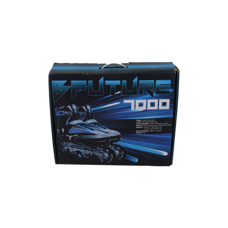 Patins-Inline-Future-Pro-Ajustavel-Azul-41-Bel