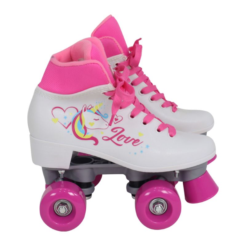 Patins-Quad-Love-Unicornio-Branco-36-Bel