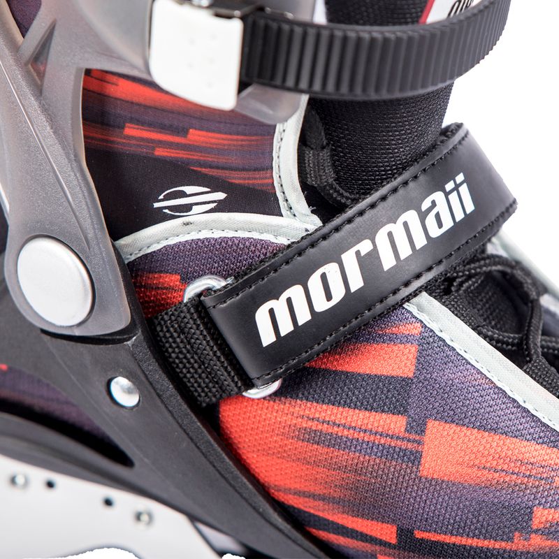 Patins Inline Mormaii Pró Ajustável Vermelho 36 Bel