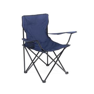 Cadeira Camping Dobrável Araguaia Comfort Azul Marinho Bel