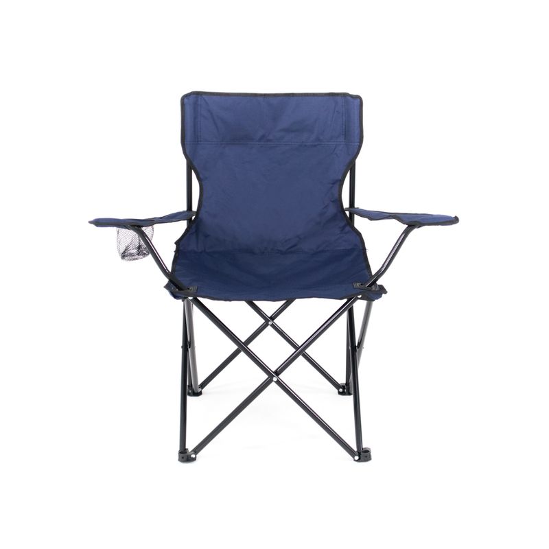 -Cadeira-Dobravel-Araguaia-Comfort-com-Braco-e-Porta-Copo-Azul-Marinho-Bel