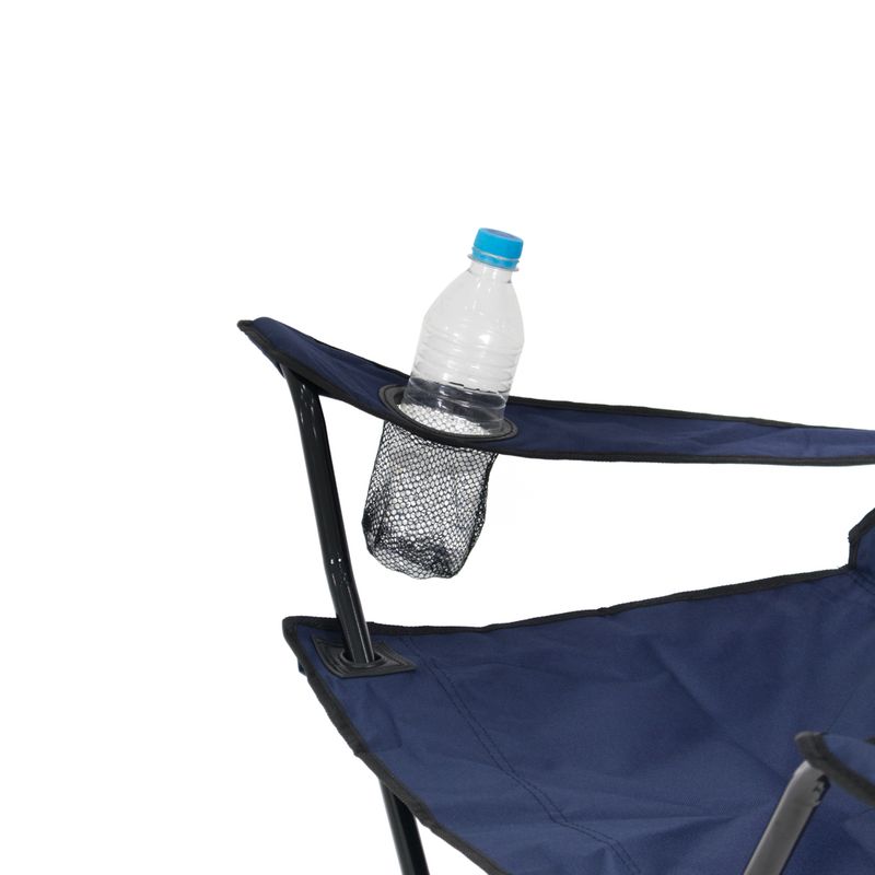 -Cadeira-Dobravel-Araguaia-Comfort-com-Braco-e-Porta-Copo-Azul-Marinho-Bel