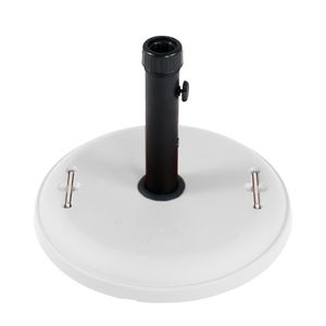 Base para Ombrellone Redonda em Concreto 22kg Branca