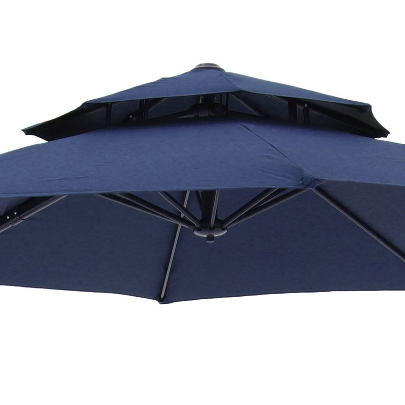 Ombrelone-Suspenso-Roma-Giratorio-360°-300m-Base-Em-Cruz-com-Suporte-Para-Luminaria-Azul-Bel