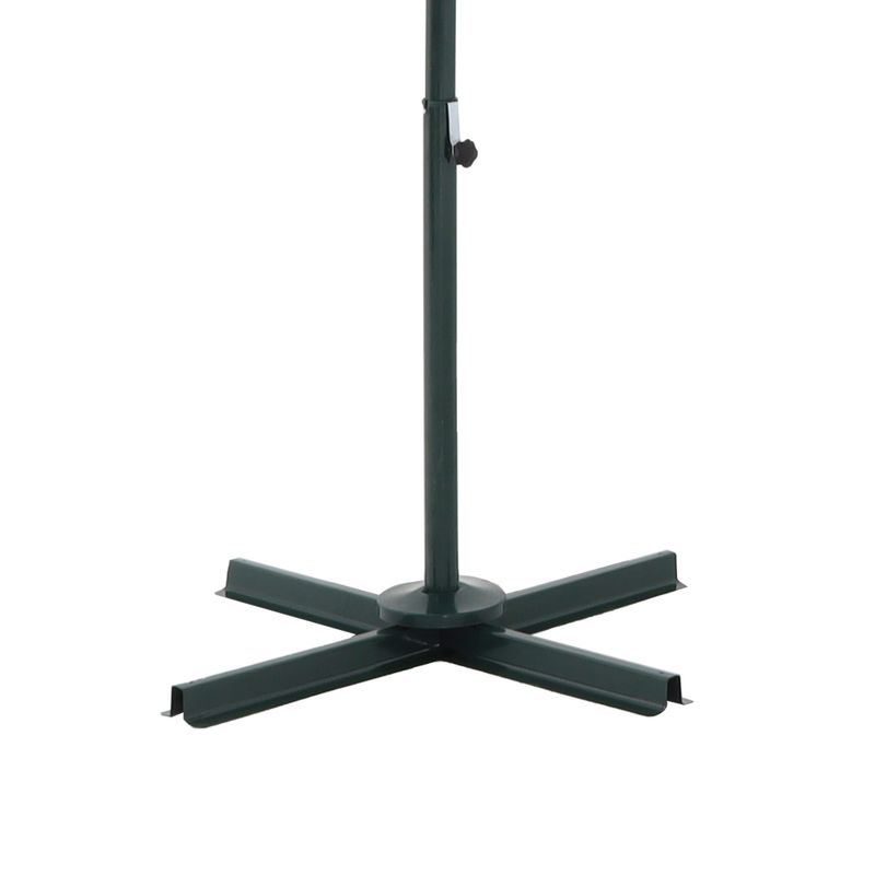 Ombrelone-Suspenso-Roma-Giratorio-360°-300m-Base-Em-Cruz-com-Suporte-Para-Luminaria-Verde-Bel
