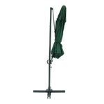 Ombrelone-Suspenso-Roma-Giratorio-360°-300m-Base-Em-Cruz-com-Suporte-Para-Luminaria-Verde-Bel