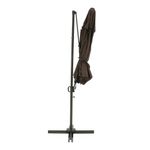 Ombrelone-Suspenso-Roma-Giratorio-360°-300m-Base-Em-Cruz-com-Suporte-Para-Luminaria-Marrom-Bel
