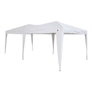 Tenda Gazebo Dobrável Oversize 3m x 6m Poliéster Branca Bel