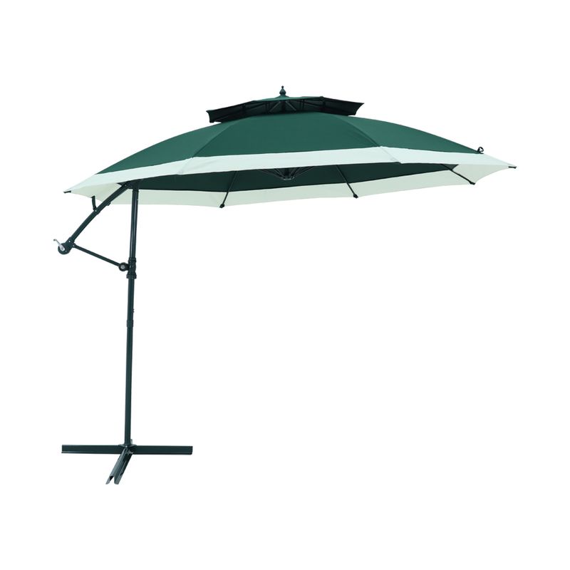 Ombrelone-Suspenso-Provence-Duplo-Deck-Giratorio-360°-350m-Marrom-Bel