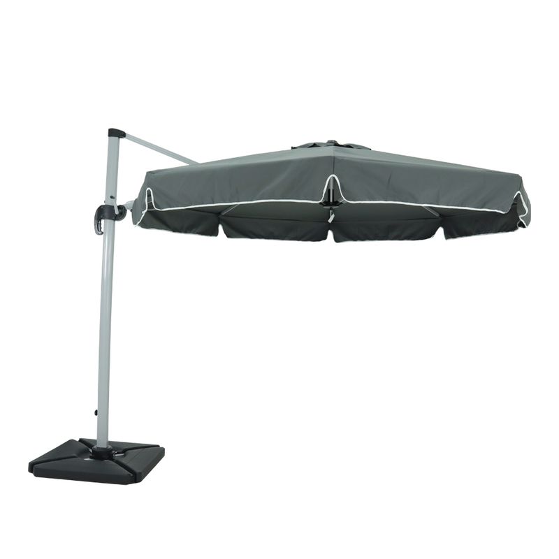 Ombrelone-Suspenso-Articulado-Giratorio-300m-Cinza-Bel