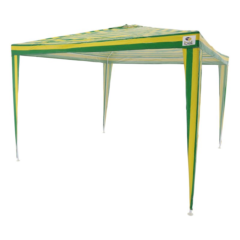 Tenda-Gazebo-3-M-X-3-M-Polietileno-Verde-e-Amarelo-Bel