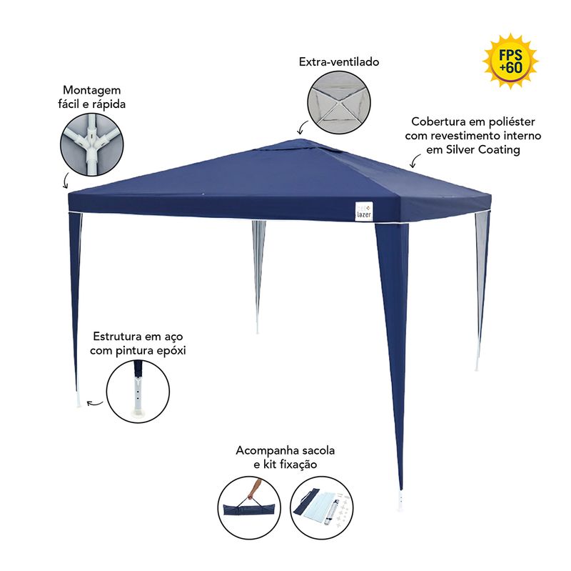 Tenda-Gazebo-Tubular-3-M-X-3-M-Em-Poliester-Azul-Bel