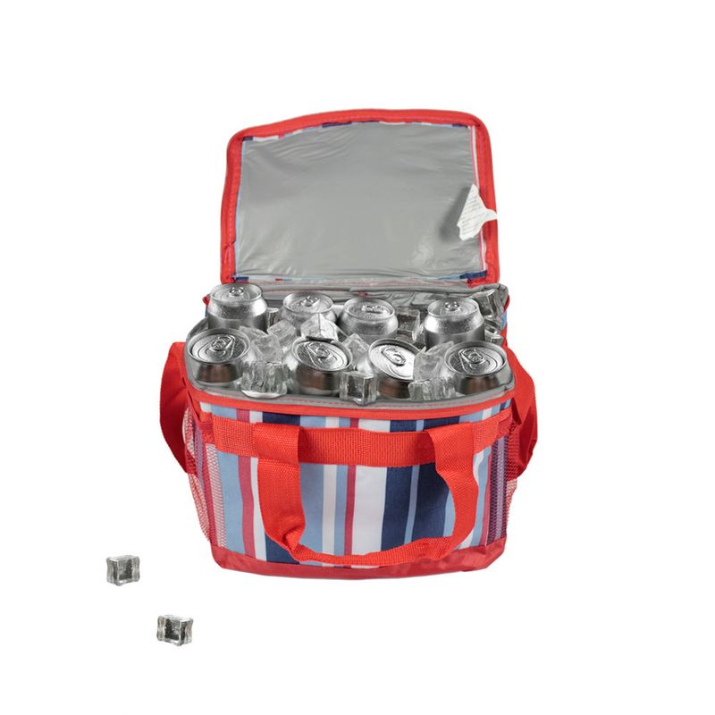 Bolsa-Termica-12-Latas-Em-Poliester-Listrada-Vermelha-e-Azul-Bel
