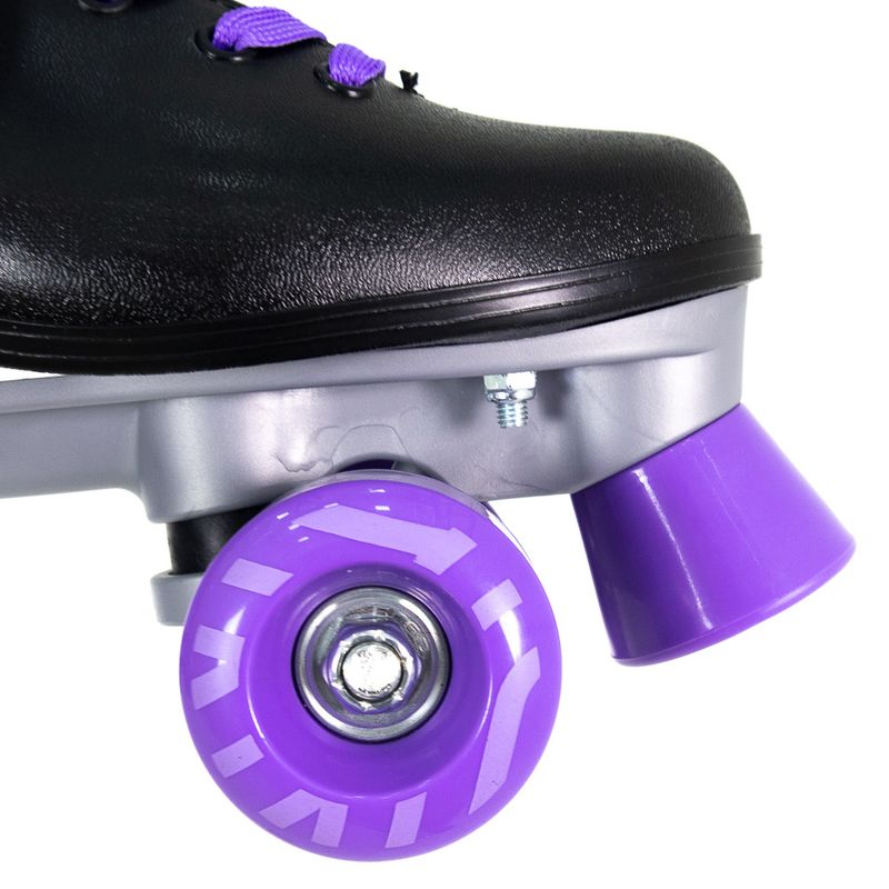 Patins-Quad-Retro-Basic-Preto---Roxo-Bel
