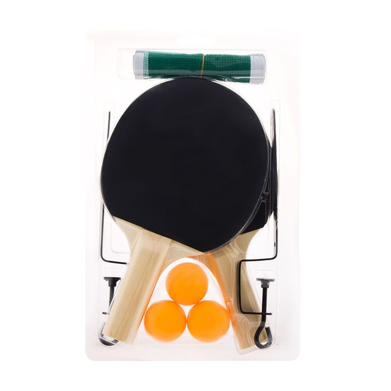 Kit Ping Pong Luxo - 2 Raquetes, 1 Bolinha + Rede com suportes - Cama  Elástica RS