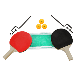 Kit Ping-Pong 2 Raquetes + Suporte + Rede + 3 Bolinhas Bel