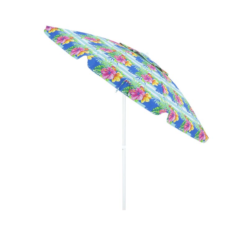Guarda-sol-Articulado-Em-Poliester-e-Haste-de-Aluminio-240m-Floral-Bel-