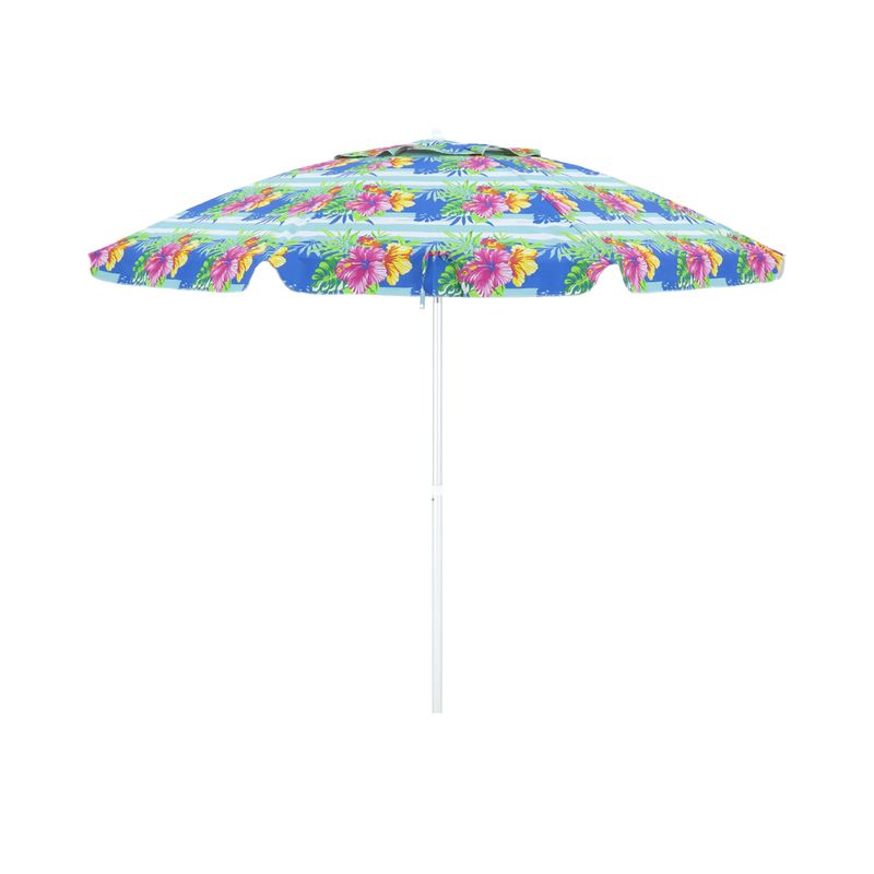 Guarda-sol-Articulado-Em-Poliester-e-Haste-de-Aluminio-240m-Floral-Bel-