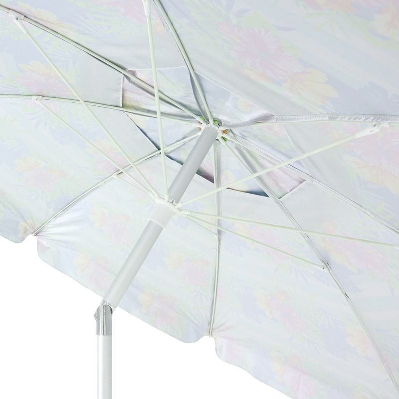 Guarda-sol-Articulado-Em-Poliester-e-Haste-de-Aluminio-240m-Floral-Bel-