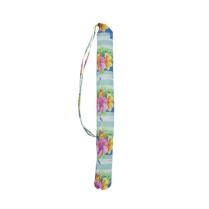 Guarda-sol-Articulado-Em-Poliester-e-Haste-de-Aluminio-240m-Floral-Bel-
