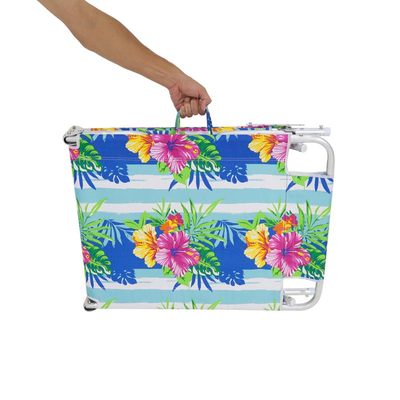 Cadeira-Espreguicadeira-Em-Aluminio-e-Oxford-Floral-Bel