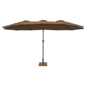 Ombrellone Retangular Oversize em Alumínio 4,50m x 2,65m Marrom Bel