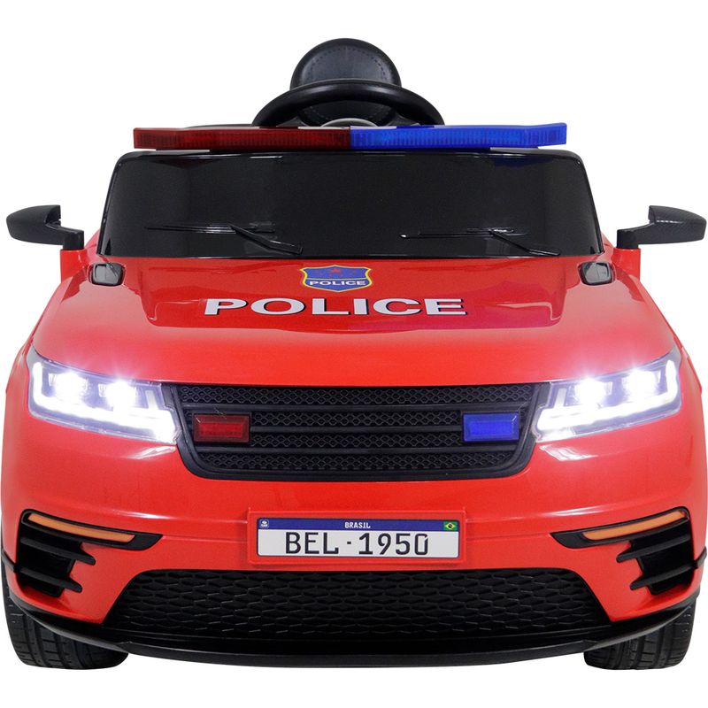 Carro-Eletrico-de-Policia-Drift-Vermelho
