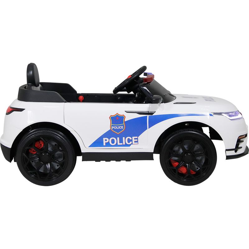 Carrinho Elétrico de Polícia Drift 12V Branco Bel