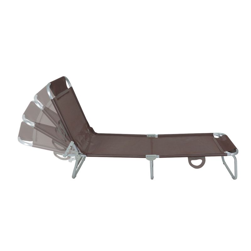 Cadeira-Espreguicadeira-Em-Textilene-e-Aluminio-Marrom