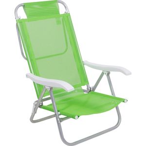 Cadeira de Praia Reclinável Sunny em Alumínio Verde Bel