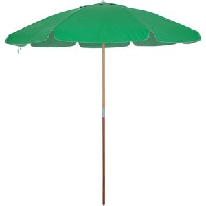 Guarda-Sol Guarapari em Bagum e Haste de Madeira 1,80m Verde Bandeira Bel