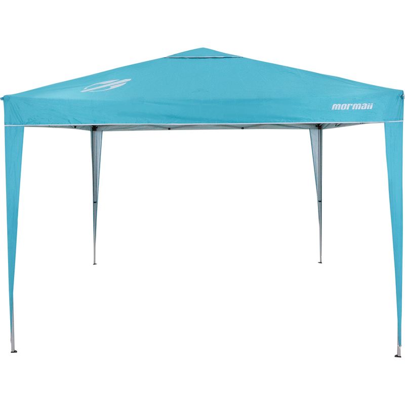 tenda-gazebo-dobravel-mormaii-tres-metros-poliester-turquesa-frente