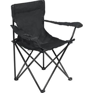 Cadeira Camping Dobrável Araguaia Comfort Preta Bel