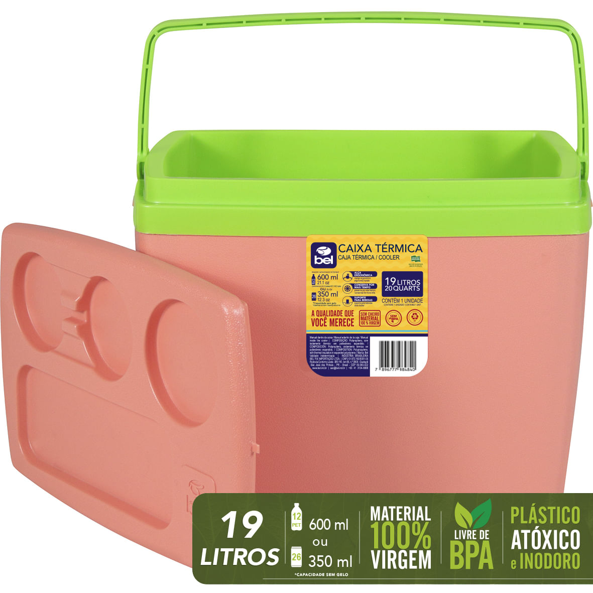 Caixa Térmica 19 Litros Cítrica Bel