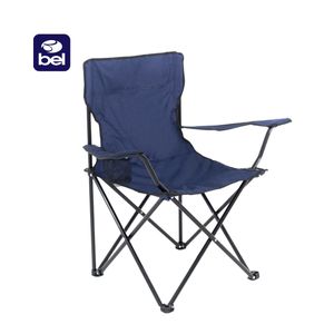 Cadeira Camping Dobrável Araguaia Comfort Azul Marinho Bel