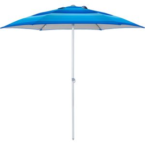 Guarda-Sol Milagres Premium em Alumínio 2,40m Degrade Azul Bel