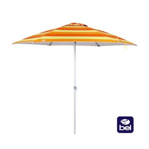 Guarda-Sol Milagres Premium em Alumínio 2,40m Degrade Laranja/Amarelo Bel