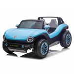 Carro-Eletrico-Infantil-E-buggy volkswagen 2-Lugares 12v-Azul-Bel