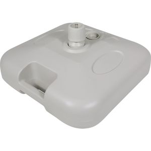 Base Plástica Para Guarda-sol e Ombrellone 18 Kg Quadrada Branca Bel