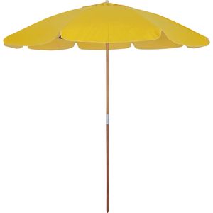 Guarda-Sol Guarapari em Bagum e Haste de Madeira 1,60m Amarelo Bel