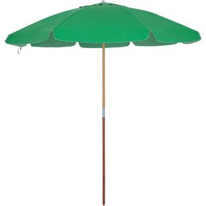 Guarda-Sol Guarapari em Bagum e Haste de Madeira 2,20m Verde Bandeira Bel