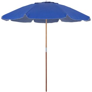 Guarda-Sol Guarapari em Bagum e Haste de Madeira 2,20m Azul Royal Bel