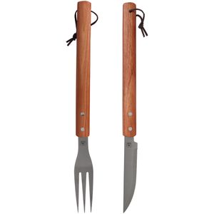 Kit Para Churrasco Cabo de Madeira 2 Peças Bel