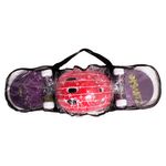 Skateboard Radical Iniciante + Kit Proteção Completo Estampas Sortidas Bel
