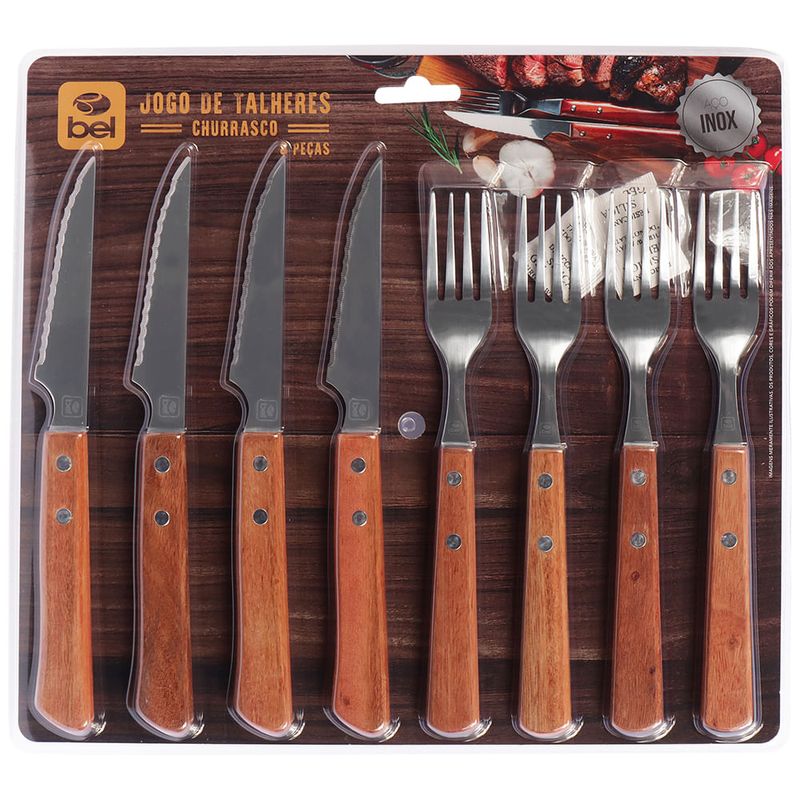 Jogo-de-Talheres-Em-Inox-Co-Cabo-de-Madeira-Para-Churrasco-8-Pecas-Bel