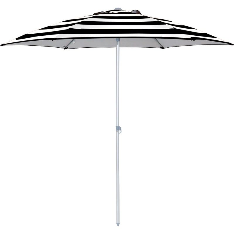 Guarda-sol-Milagres-Premium-Em-Aluminio-24m-Listrado-Preto-branco-Bel-