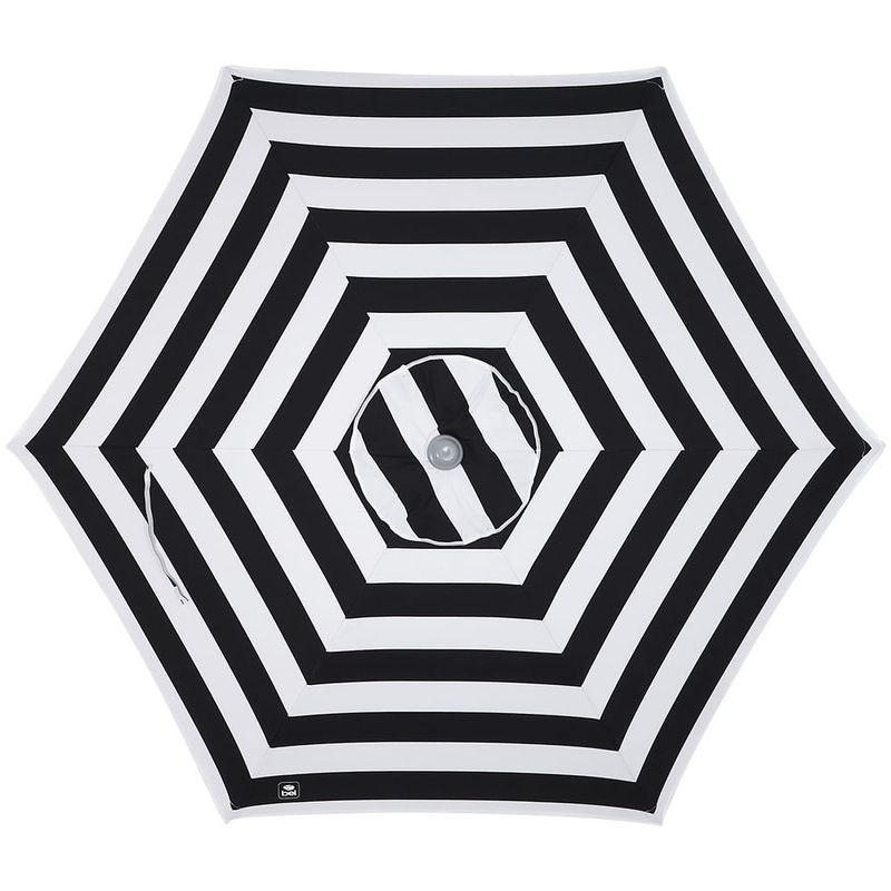 Guarda-sol-Milagres-Premium-Em-Aluminio-24m-Listrado-Preto-branco-Bel-