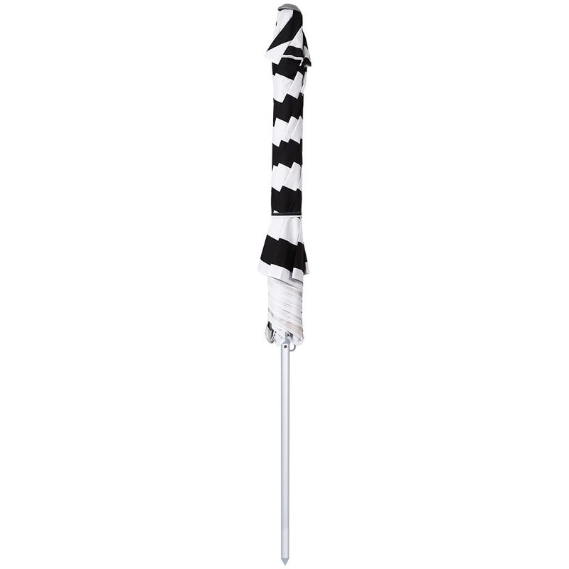 Guarda-sol-Milagres-Premium-Em-Aluminio-24m-Listrado-Preto-branco-Bel-