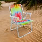 Cadeira-de-Praia-Alta-Em-Aluminio-Tie-Dye-Bel